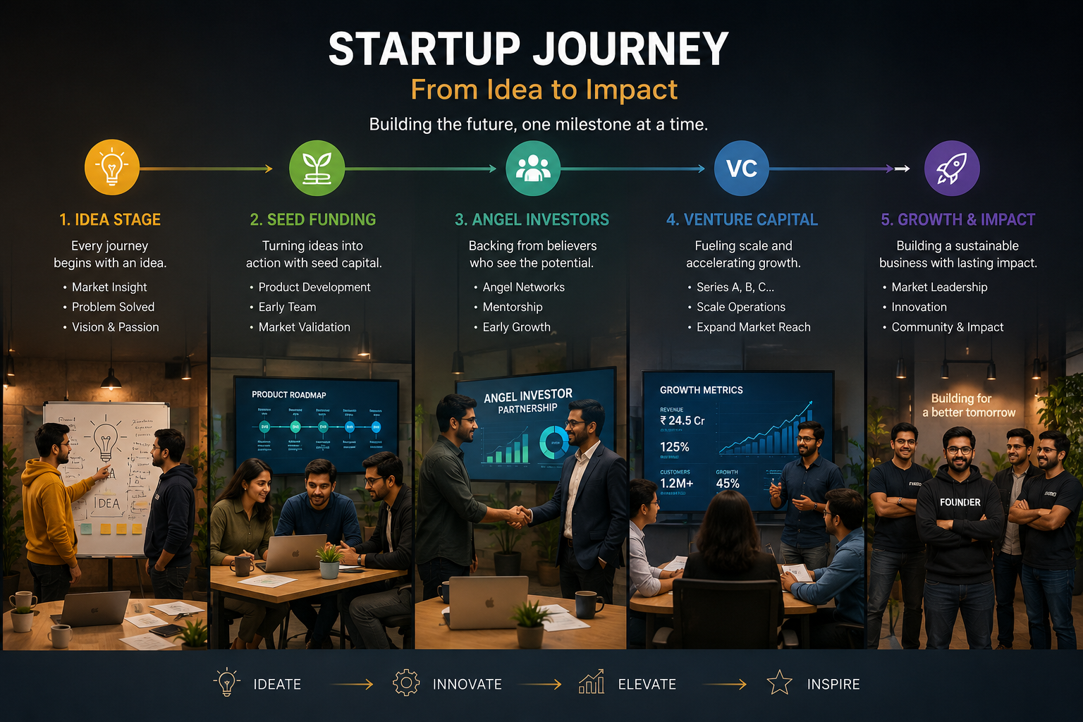 startup funding stages in India